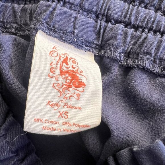 Koi Womens Navy Blue Elastic Waist Pants XS - Picture 4 of 4